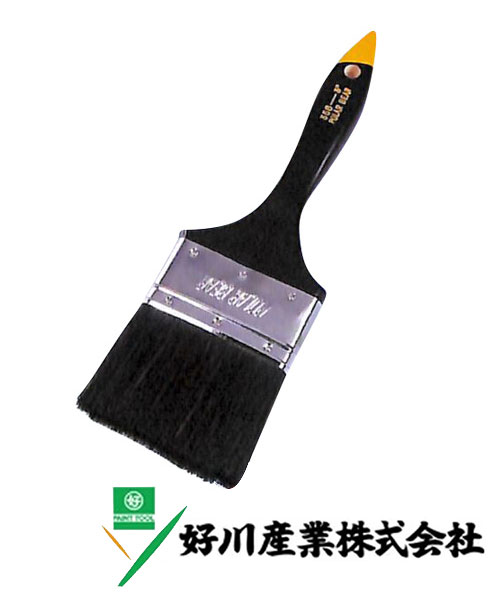 好川産業 黒豚毛 コッピー刷毛 #356 黒豚毛 /立 4inch 1本【好川産業株式会社】