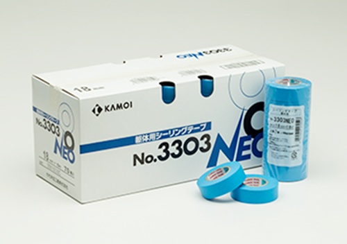 工業用製品 シーリング用 マスキングテープ NO.3303NEO 12mm×18m 1箱(100巻）【カモ井加工紙】